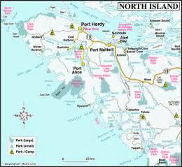 Map of North Vancouver Island – British Columbia Travel and Adventure Vacations