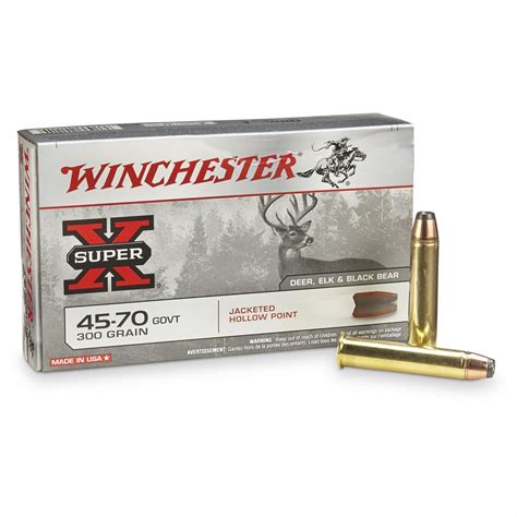 Winchester® Super - X® Rifle .45-70 Govt. 300 Grain JHP 20 rounds - 13978, .45-70 Government ...