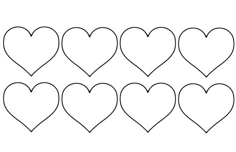 Free Pattern for Heart Template Printable - Valentine's Day - A Crafty Life