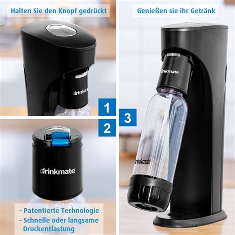 Drinkmate Sparkling Water and Soda Maker, Carbonates ANY Drink, with 6 – Drinkmate EU