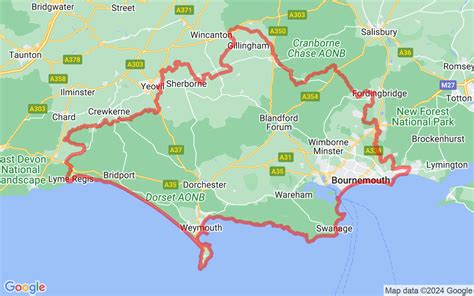 Map Of Dorset, England - Free Map To Download - Dorset Information