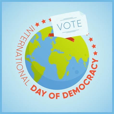 Free Vector | International day of democracy concept