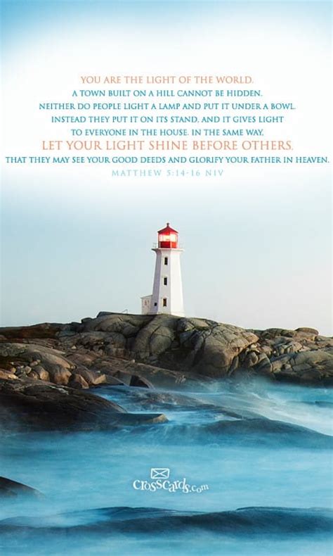 Matthew 5:14-16 NIV - Bible Verses and Scripture Wallpaper for Phone or ...