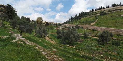 Gehenna Hinnom Valley near the Old City in Jerusalem | Stock image ...