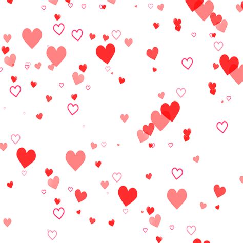 Red Floating Hearts Background 24483906 PNG