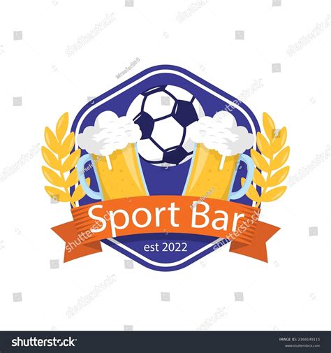 Sports Bar Logo Design Vector Illustration Stock Vector (Royalty Free ...