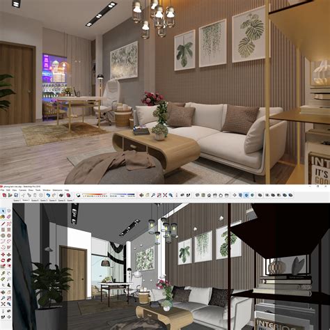 Sketchup Interior Design Rendering