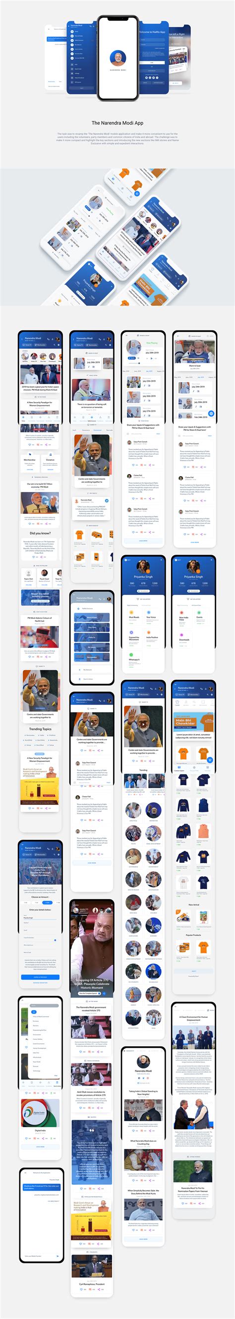 The Narendra Modi App on Behance