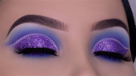 Crystal Purple Cut Crease Tutorial - YouTube