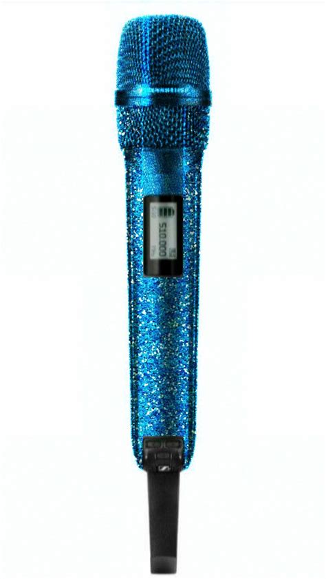 Gliterry Blue Custom Microphone by Yennie | Blue mic, Blue microphones ...