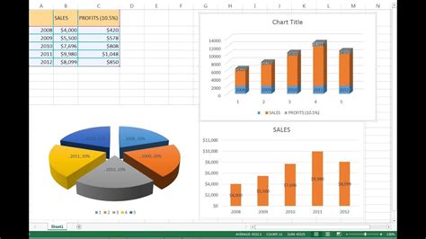 MS EXCEL CHARTS | OFFICE 2010 & 2013 - YouTube