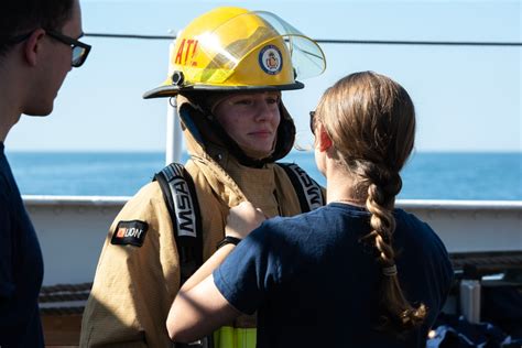 DVIDS - Images - USCGC Eagle's crew conducts damage control training ...