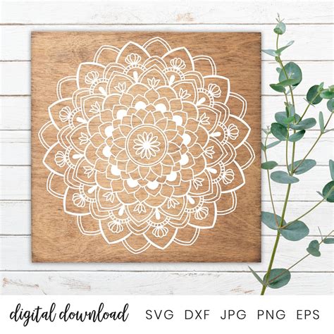 Mandala Svg Files for Cricut Mandala Wall Art Svg Cut File - Etsy