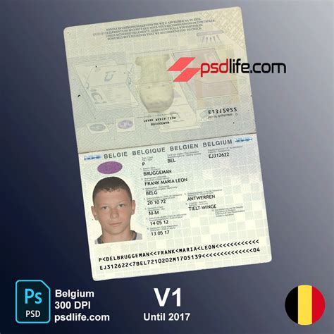 belgium psd of passport template visa free countries & requirements ⭐️⭐️⭐️