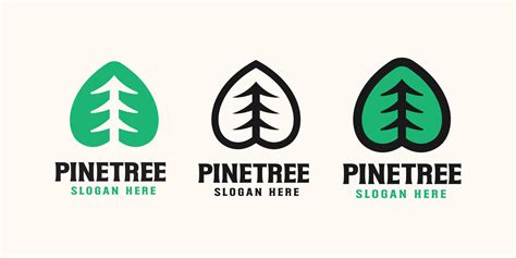 Pine Tree Logo Template Design, Vector Illustration 2040579 Vector Art ...