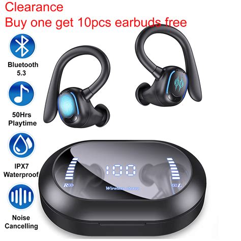 FiveBox Wireless Earbuds Bluetooth 5.3 Headphones for iPhone Android ...