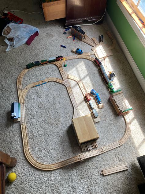 Just a little layout I built a few days ago. My goal was to use as much official Thomas Wooden ...