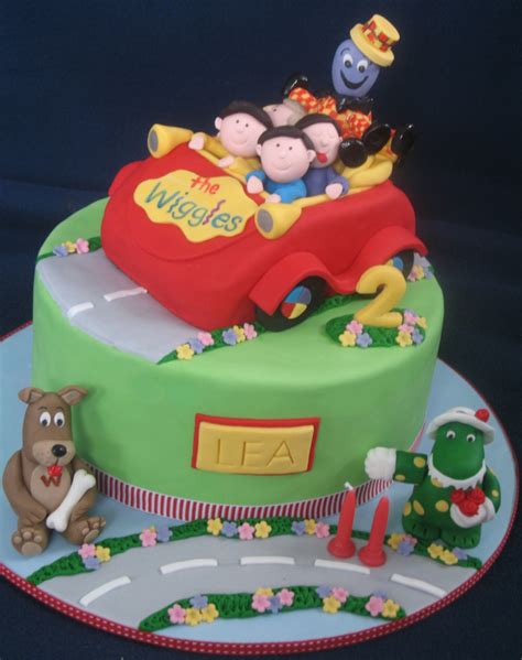 Blissfully Sweet: Wiggles Big Red Car Cake Featuring Wags, Dorothy & Henry