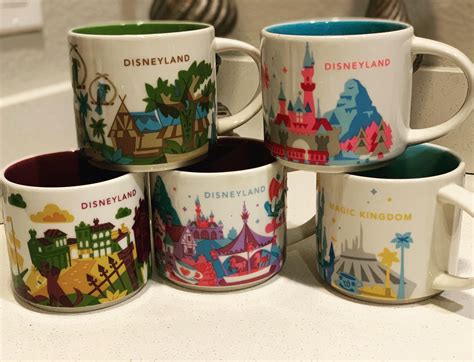 My Disney Starbucks mug collection. I love the art on these. : r/disney