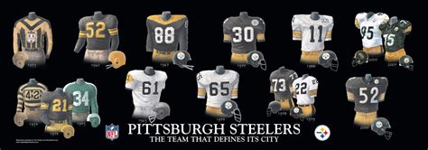 Pittsburgh Steelers Uniform and Team History | Heritage Uniforms and ...