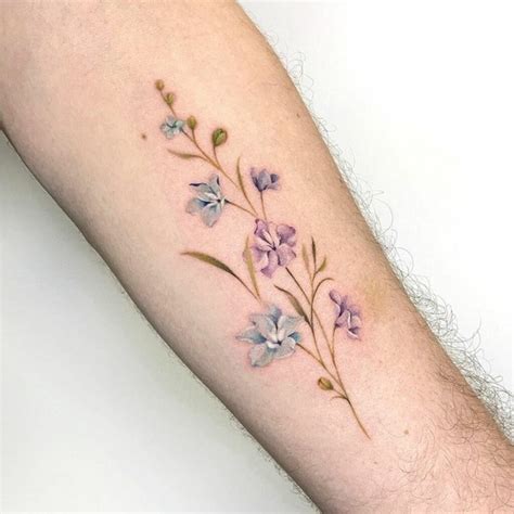 Larkspur Flower Tattoo Meaning | Best Flower Site