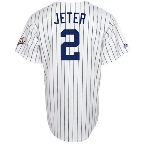 Majestic New York Yankees Derek Jeter White Home 2009 Replica World ...