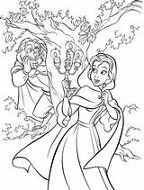 Beauty And The Beast Coloring Page sketch template