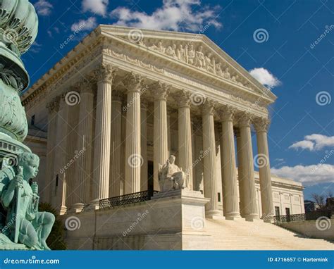 United States Supreme Court, Washington DC Stock Image - Image of roman ...