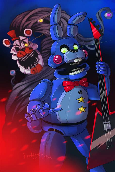 Rockstar Bonnie fanart : r/fivenightsatfreddys