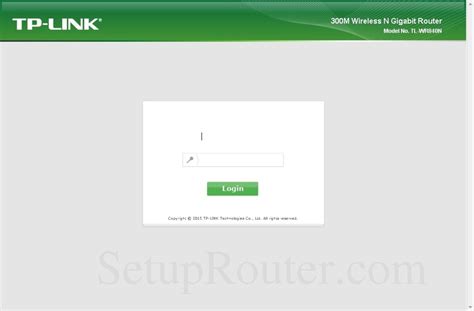 TP-Link TL-WR840N Screenshot Login