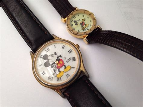 SALE 2 Mickey Mouse Watches Lorus Mens watch by GypsyVintageJewels