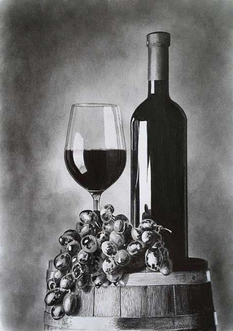 Wine Grapes Still Life Original Pencil Drawing Wall Art - Etsy Canada ...