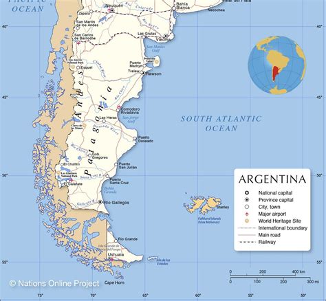 Reference Map Of Argentina