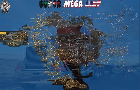 ATS - Super Extra Mega Map (1.36.x) | American Truck Simulator | Mods.club