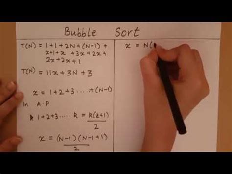 Bubble Sort - Time Complexity - YouTube