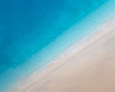 Beach Wallpaper 4K, Ocean, Aerial view, Stock