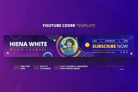 Youtube Cover Template, Graphic Templates - Envato Elements