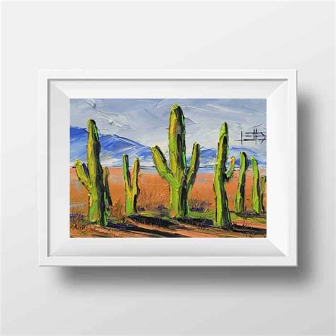 Desert Print Desert Art California Art Wildflowers - Etsy