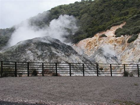 St. Lucia - the only drive-thru volcano in the world! (sulfur smell is ...