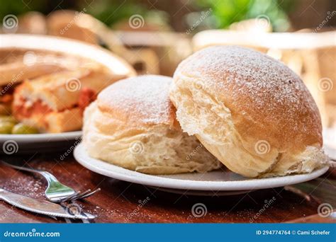 Iberian Sobrasada Sandwich Served with Olives on the Terrace of a ...