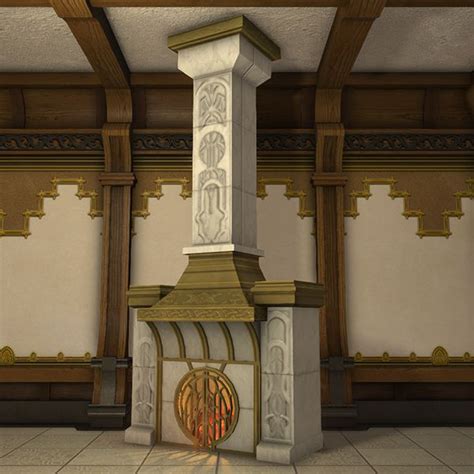 House Fortemps Fireplace FFXIV Housing - Table