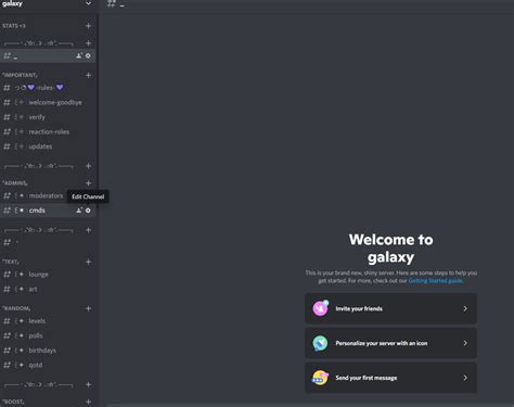 Galaxy Themed Discord Server Template User-friendly Discord - Etsy