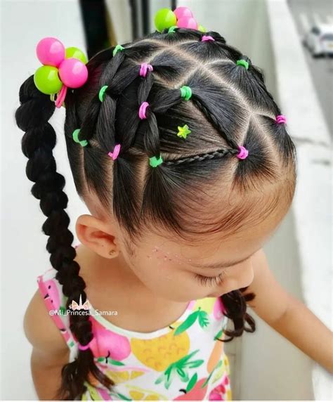 22 easy rubber band hairstyles for kids – Artofit