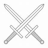 Best Crossed Swords Cartoon Illustrations Royalty Free Vector Graphics  sketch template