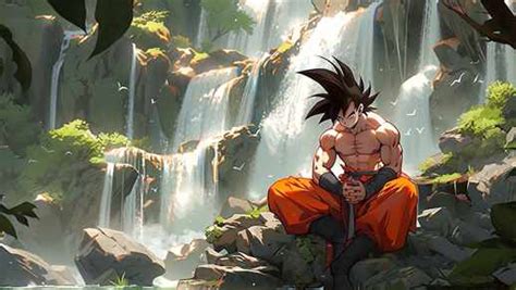 Goku Meditating | Dragon Ball | 8K Live Wallpaper - LiveWallpapers4Free.com