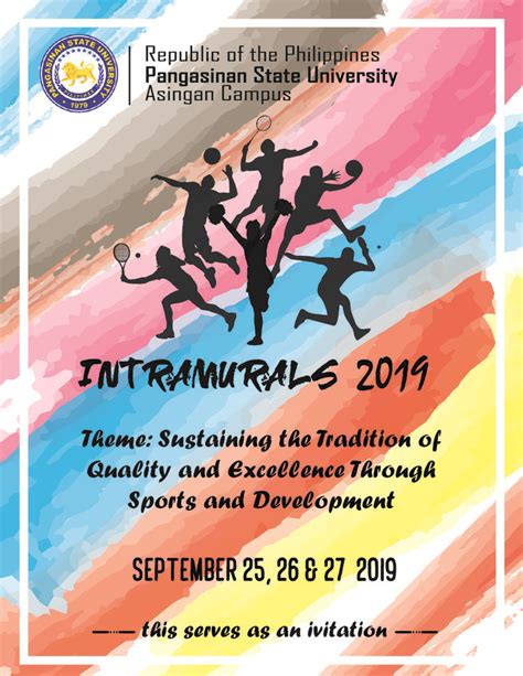 Intramurals 2019 | Event poster, Intramurals, Pangasinan