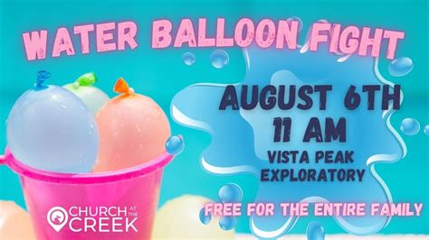 Water Balloon Fight | Vista Peak P-8 Exploratory, Aurora, CO | August 6 ...