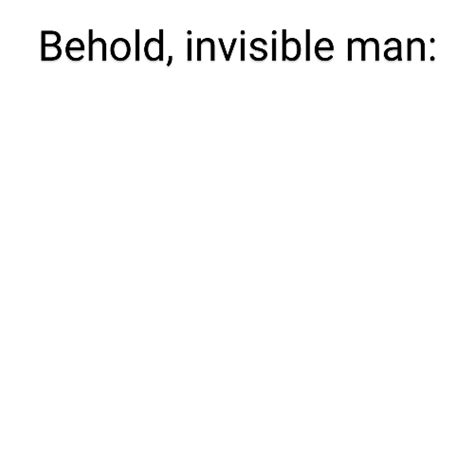 Invisible Man : r/memes