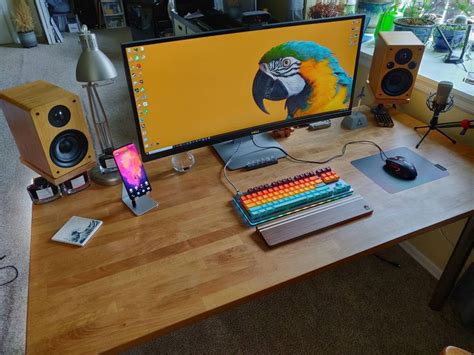 Just upgraded to my first proper mechanical keyboard hope you like the setup! | Computer desk ...