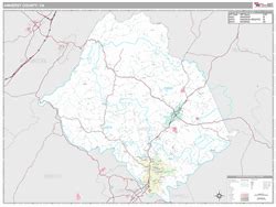 Amherst County, VA Map (Premium Style)